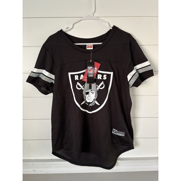 NFL Womens Raiders Jersey Team Apparel Short Sleeve Scoop Neck Size XL - Picture 1 of 7